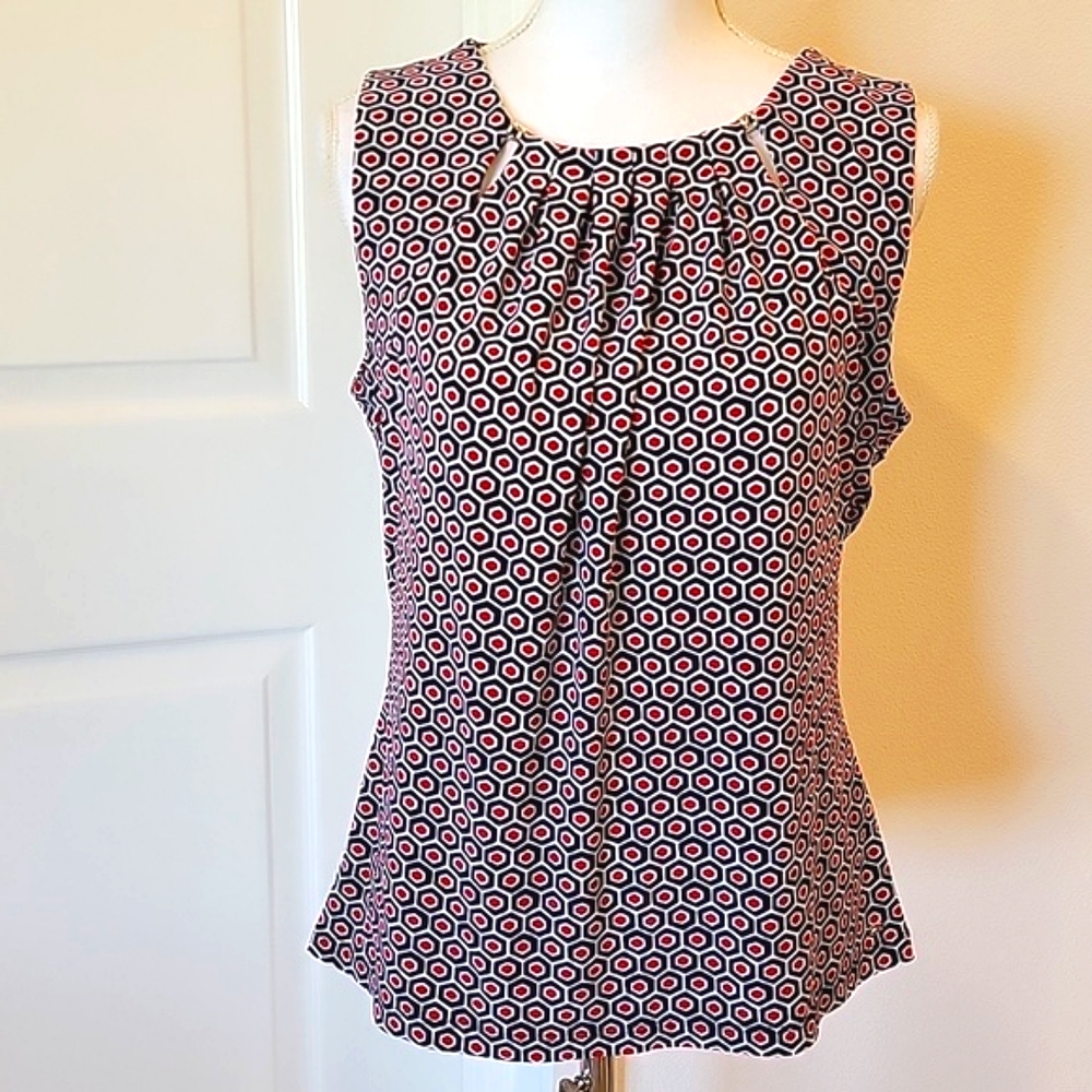 🍃 Tommy Hilfiger womens top shirt sleeveless Sz L/G/G